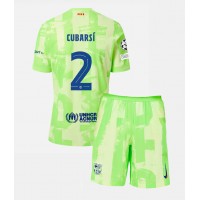 Barcelona Pau Cubarsi #2 Fußballbekleidung 3rd trikot Kinder 2024-25 Kurzarm (+ kurze hosen)